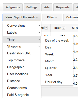 How to find day-parting reports